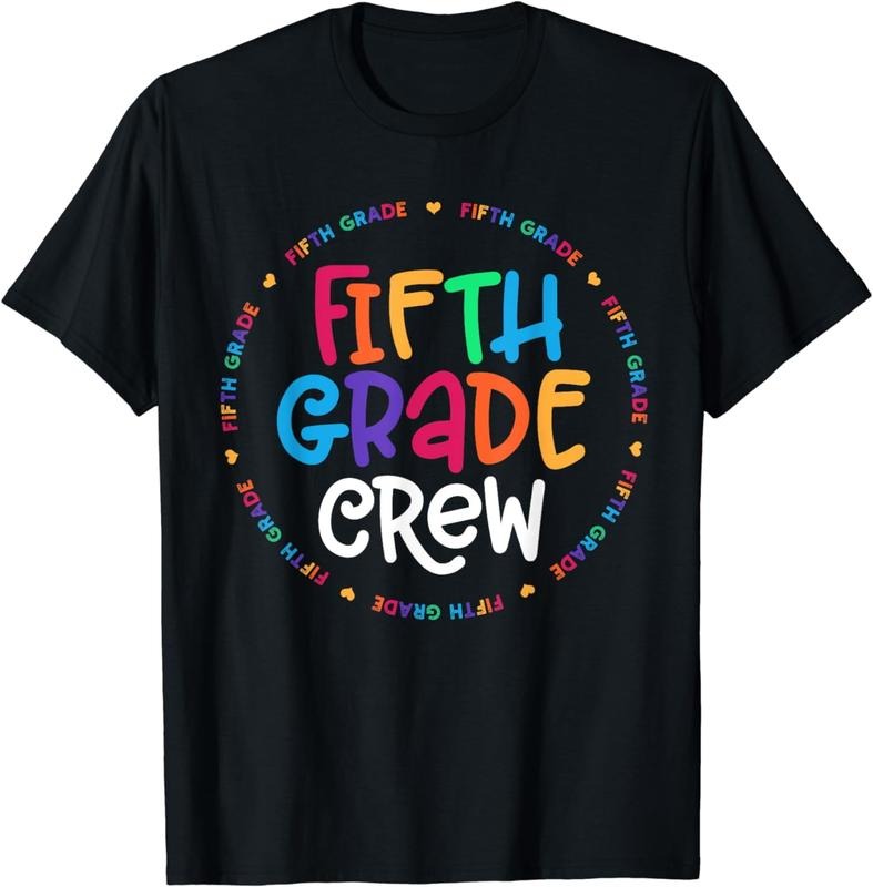 [100% Cotton]Fifth Grade Crew tshirt 5th Grade Back To School Teacher T-Shirt Hoodie, Sweatshirt | HypeCrazeTee.com