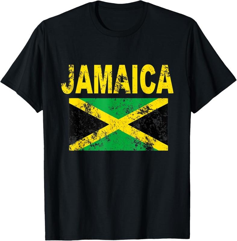 100% Cotton Flag Jamaica T-Shirt Cool Jamaican Flags Men Women Gift Tee T-Shirt Hoodie, Sweatshirt | HypeCrazeTee.com