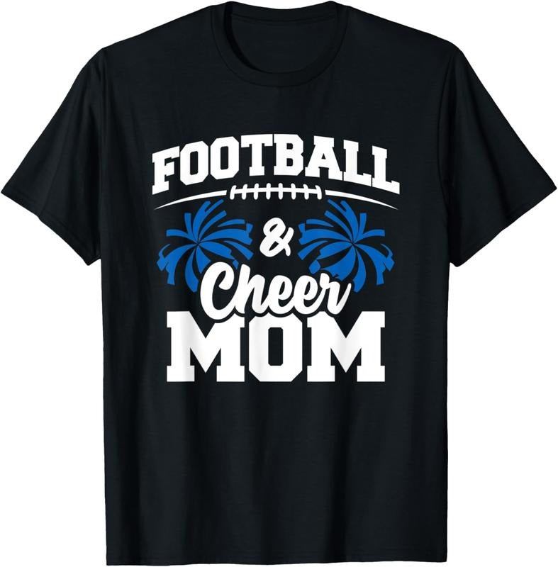 100% Cotton Football Cheer Mom - High School Cheerleader - Cheerleading T-Shirt Hoodie, Sweatshirt | HypeCrazeTee.com