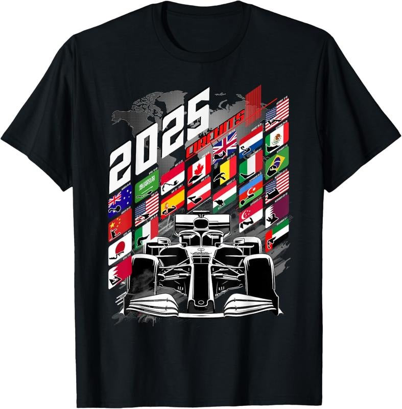 100% Cotton Formula Racing Circuit Schedule Gear 2025 Grand Prix Places T-Shirt Hoodie, Sweatshirt | HypeCrazeTee.com