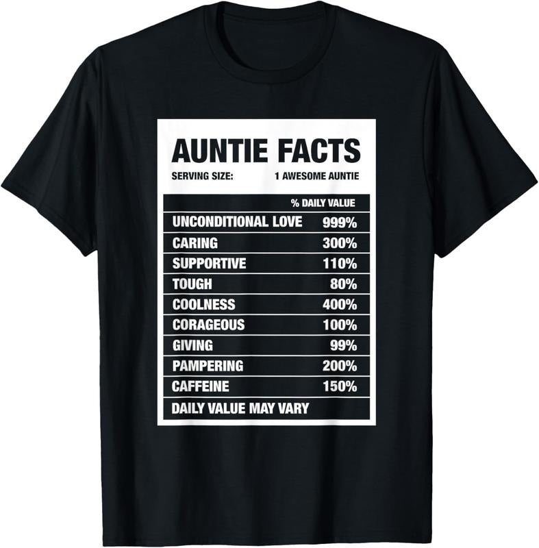 100% Cotton Funny Auntie Nephew Niece Aunt Week Auntie Facts Gift T-Shirt Hoodie, Sweatshirt | HypeCrazeTee.com