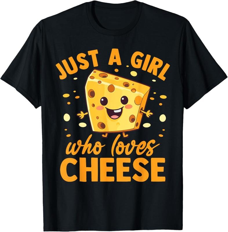 100% Cotton Funny Cheese Lover Just Girl Who Loves Cheese T-Shirts, Hoodie, Sweatshirt