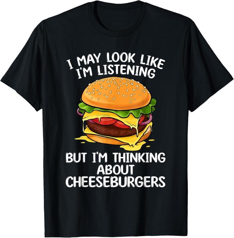 100% Cotton Funny Cheeseburger Design For Men Women  Burger Lovers T-Shirt Hoodie, Sweatshirt | HypeCrazeTee.com
