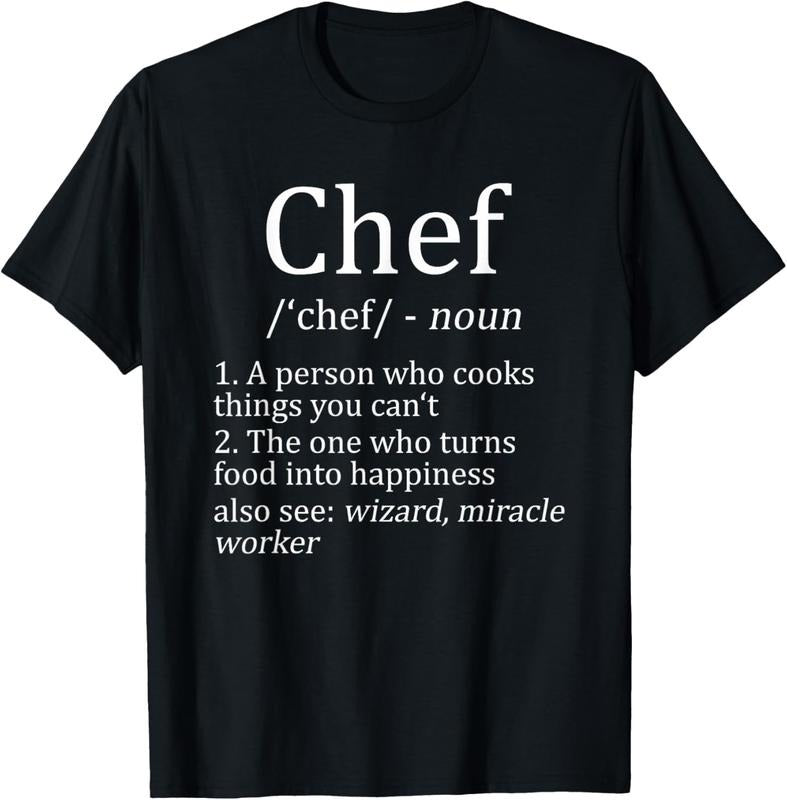 100% Cotton Funny Chef Definition Cooking Kitchen Gift: Mens & Womens T-Shirt Hoodie, Sweatshirt | HypeCrazeTee.com