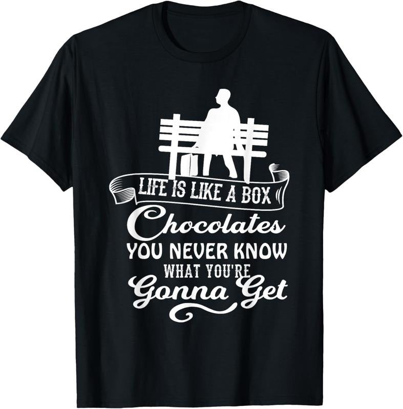 100% Cotton Funny Chocolate Day Life Is Like Box Chocolates T-Shirts, Hoodie, Sweatshirt
