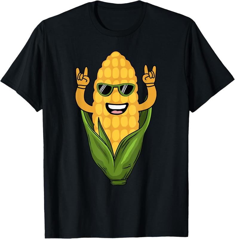 100% Cotton Funny Corn Design For Men Women Sweet Corn On The Cob Lovers T-Shirt Hoodie, Sweatshirt | HypeCrazeTee.com