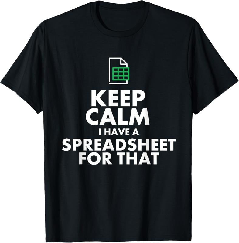 100% Cotton Funny Excel Spreadsheets Lover Gift | Accountant Men Women T-Shirt Hoodie, Sweatshirt | HypeCrazeTee.com