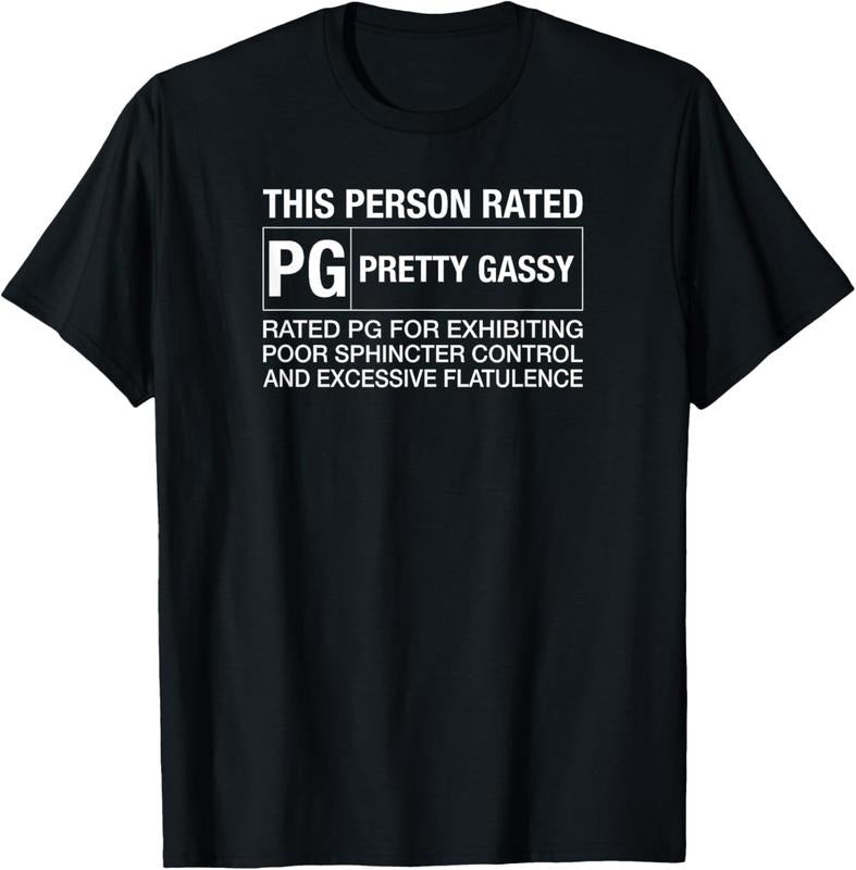 100% Cotton Funny Fart Shirt, This Person Rated PG Pretty Gassy Fart T-Shirt Hoodie, Sweatshirt | HypeCrazeTee.com