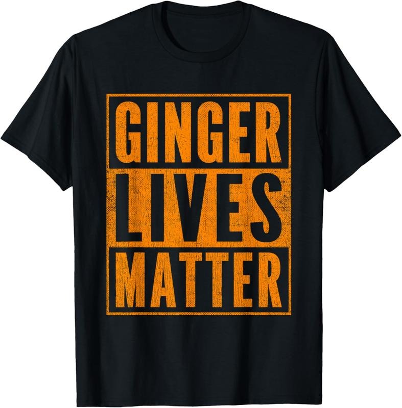 100% Cotton Funny Ginger Lives Matter Old School Graphic Redhead T-Shirt Hoodie, Sweatshirt | HypeCrazeTee.com