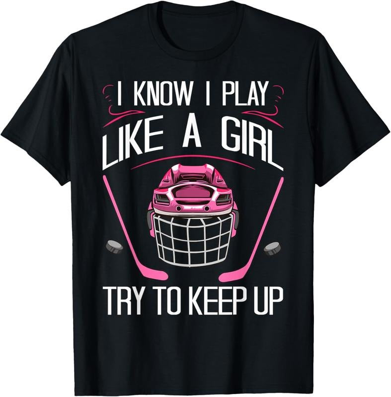 100% Cotton Funny Girls Hockey Designs For Women Field Hockey Novelty T-Shirt Hoodie, Sweatshirt | HypeCrazeTee.com