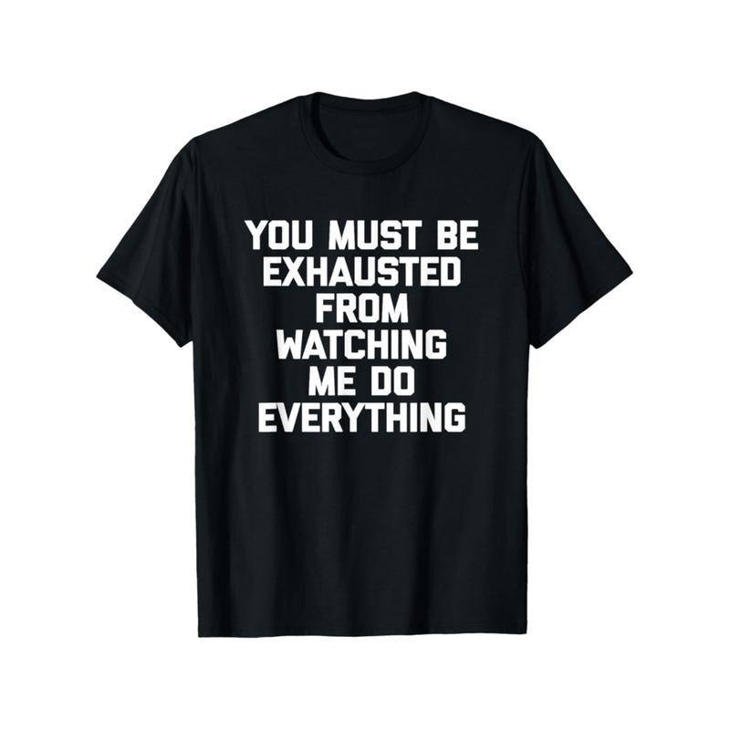 100% Cotton Funny Graphic Cotton T Shirt For Men Comfortable Crew Neck Casual Summer Wear With White Letter Print T-Shirt...
