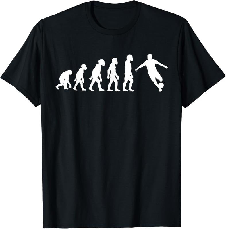 100% Cotton Funny Human Soccer Player Evolution Football T-Shirt Hoodie, Sweatshirt | HypeCrazeTee.com