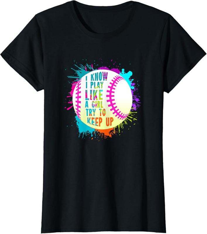 100% Cotton Funny I Play Like A Girl Softball Baseball Quote T-Shirt T-Shirt Hoodie, Sweatshirt | HypeCrazeTee.com