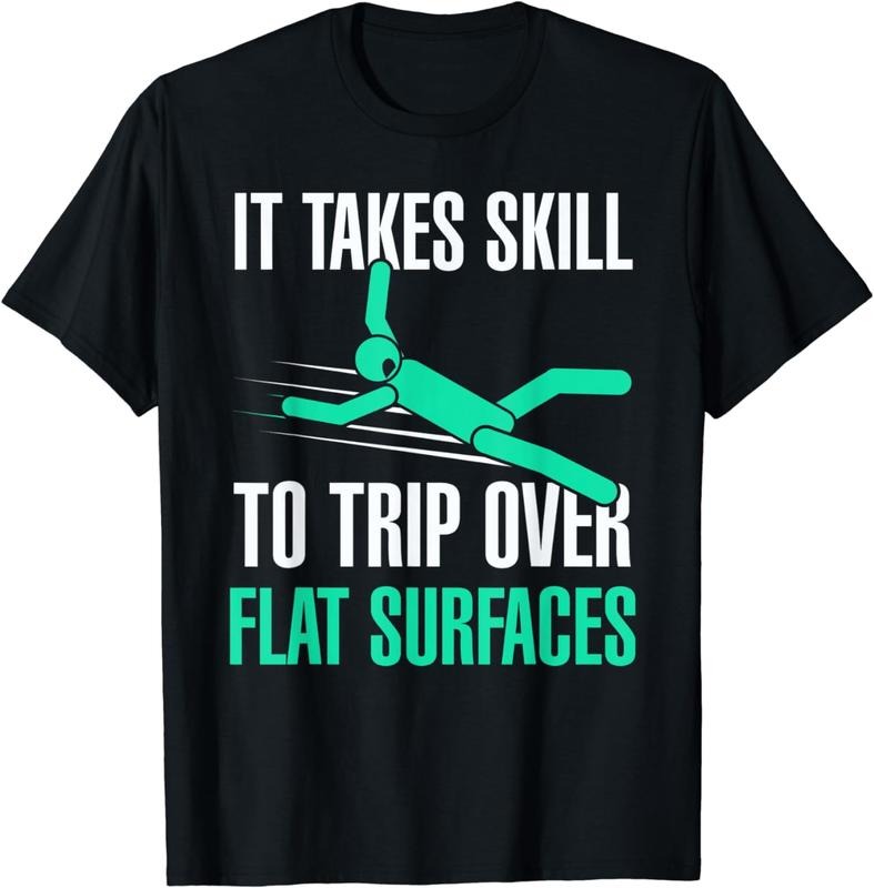 [100% Cotton]Funny Klutz T-Shirt - Clumsy Tshirt - Trips Over Tee T-Shirt Hoodie, Sweatshirt | HypeCrazeTee.com