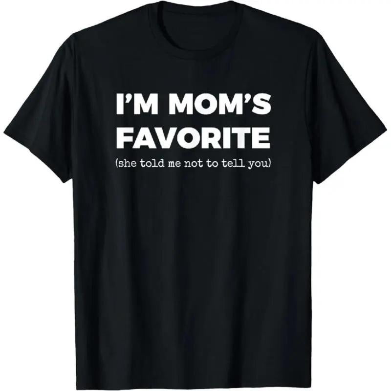 100% Cotton Funny Moms Favorite Son Daughter I'm Mom's Favorite T-Shirt Golf Gift T-Shirt For Men and Women Hoodie,...