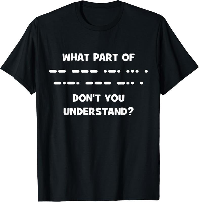 100% Cotton Funny Morse Code Shirt Shortwave Ham Radio Gift T-Shirt Hoodie, Sweatshirt | HypeCrazeTee.com