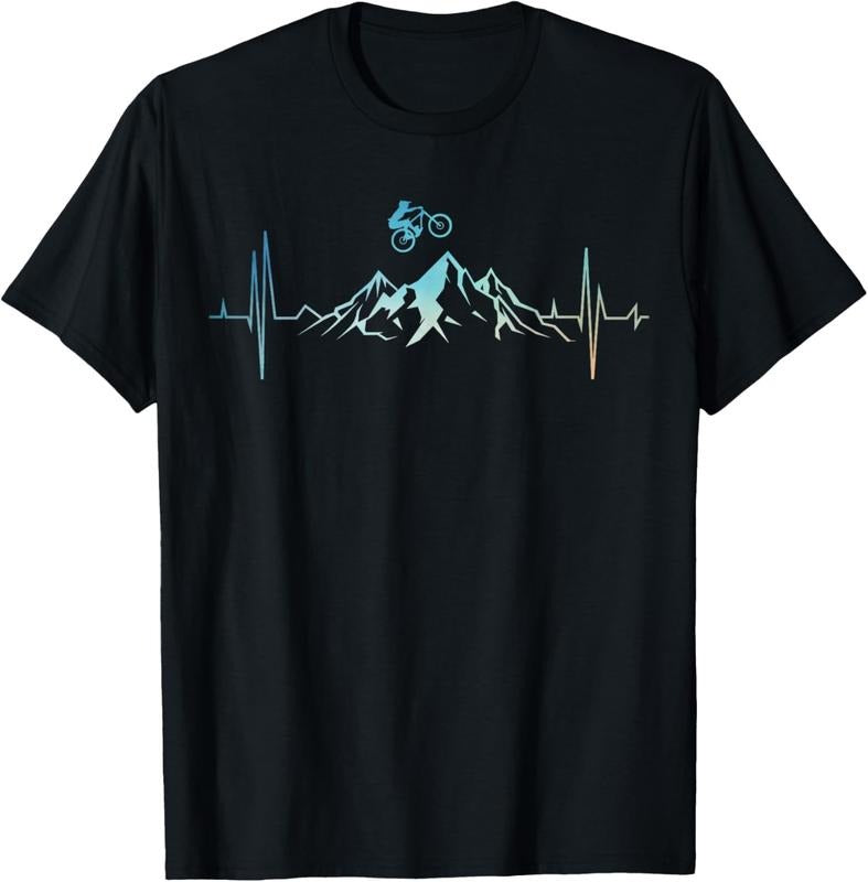 100% Cotton Funny Mountain Bike Art For Men Women MTB Mountain Biker T-Shirt Hoodie, Sweatshirt | HypeCrazeTee.com