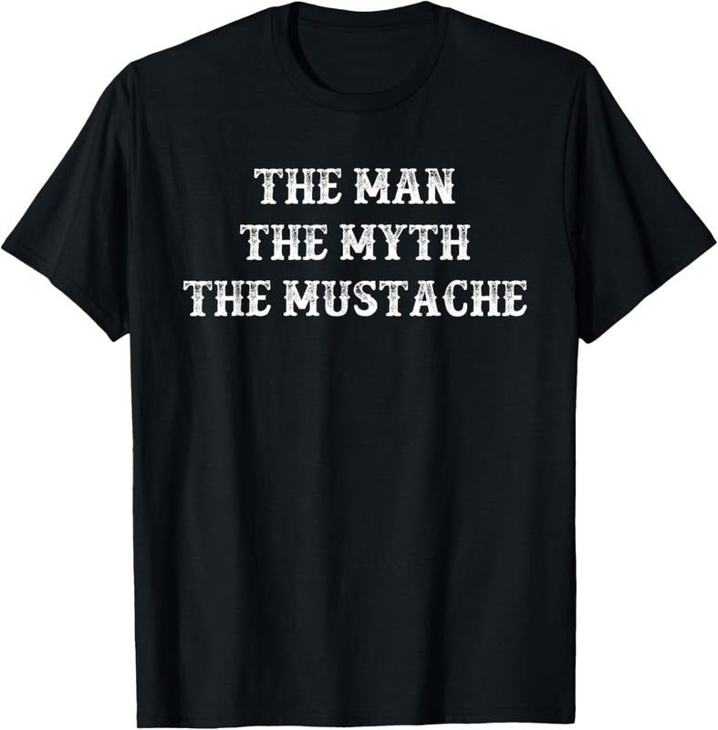 100% Cotton Funny Mustache Gift The Man The Myth The Mustache T-Shirt Hoodie, Sweatshirt | HypeCrazeTee.com