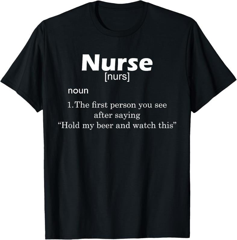 100% Cotton Funny Nurse Definition T Shirt Hold My Beer T-Shirt Hoodie, Sweatshirt | HypeCrazeTee.com