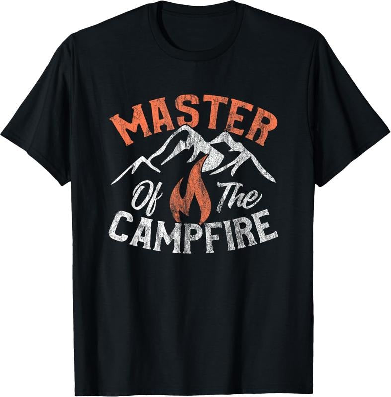 100% Cotton Funny Outdoor Camping Gifts Men Women Master of Campfire T-Shirt Hoodie, Sweatshirt | HypeCrazeTee.com