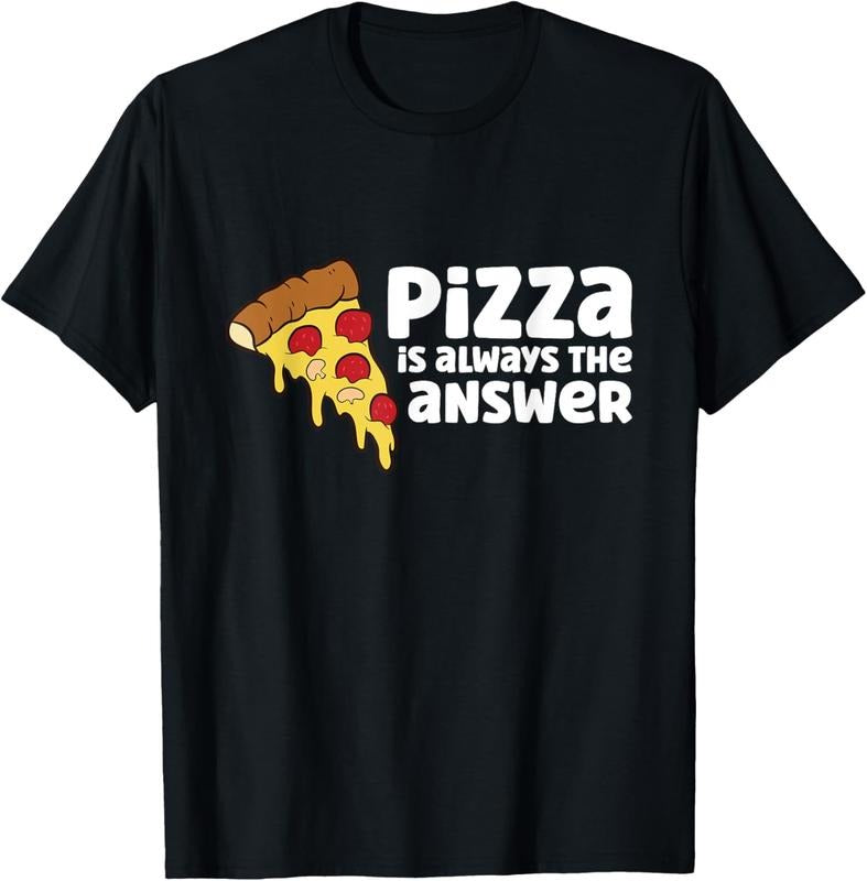 100% Cotton Funny Pizza Lover Pizza Is Always The Answer T-Shirt Hoodie, Sweatshirt | HypeCrazeTee.com