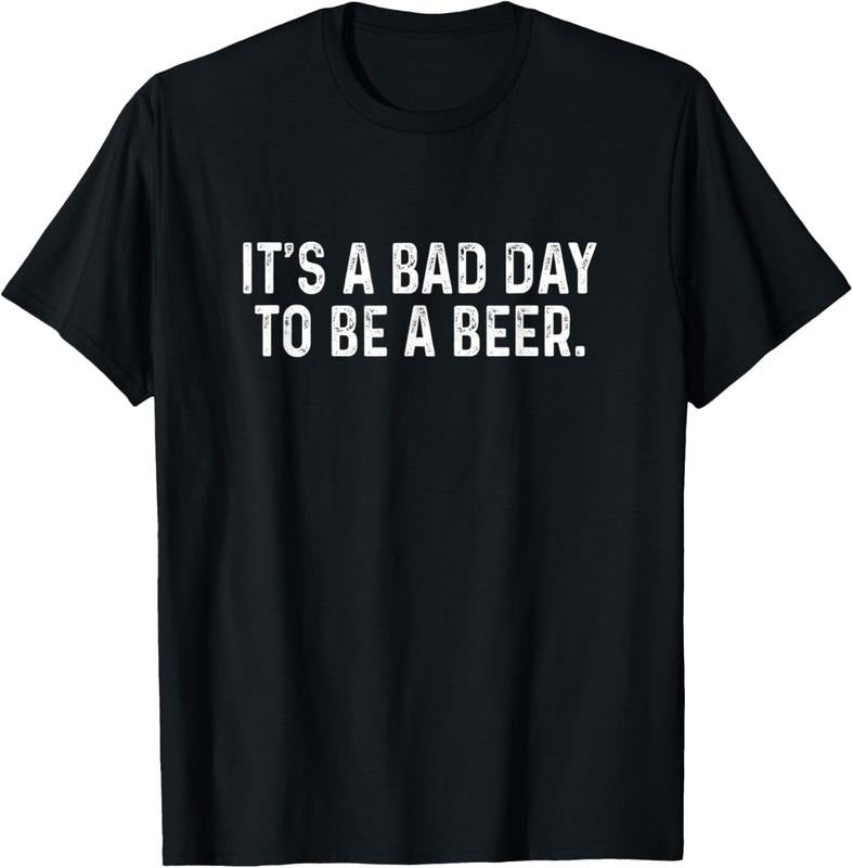 100% Cotton Funny Saying Bad Day Be Beer Retro T-Shirts, Hoodie, Sweatshirt