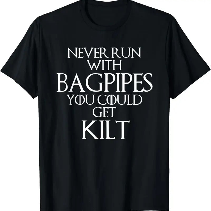 100% Cotton Funny Scottish Bagpipe Kilt Scotland Pride Gift T-Shirt Hoodie, Sweatshirt | HypeCrazeTee.com