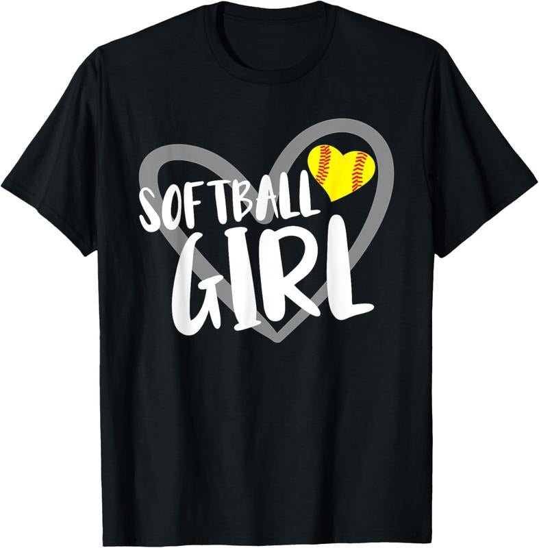 100% Cotton Funny Softball Apparel Girl T-Shirt Hoodie, Sweatshirt | HypeCrazeTee.com