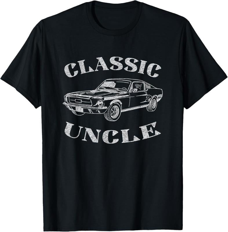100% Cotton Funny Uncle Saying Classic Car Graphic T-Shirt Hoodie, Sweatshirt | HypeCrazeTee.com