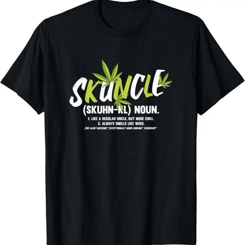 100% Cotton Funny Uncle Weed Smoker Skuncle Marijuana Uncle T-Shirt Hoodie, Sweatshirt | HypeCrazeTee.com