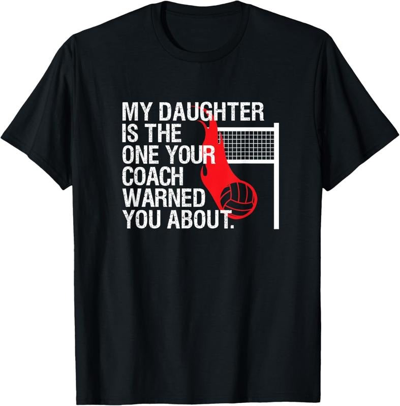 100% Cotton Funny Volleyball Mom Dad Parent Shirt Gift, Daughter Player T-Shirt Hoodie, Sweatshirt | HypeCrazeTee.com
