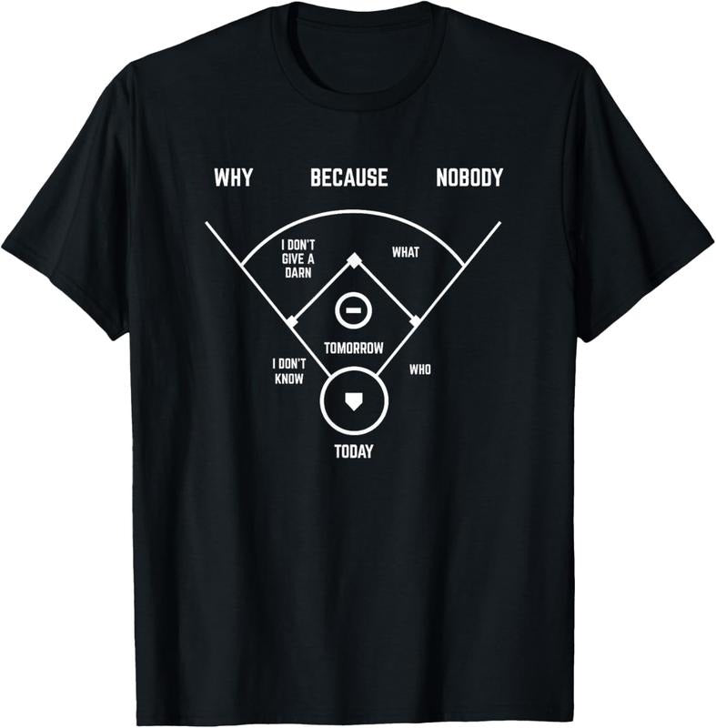 100% Cotton Funny Who's On First Baseball Vintage Joke Baseball Dad T-Shirt Hoodie, Sweatshirt | HypeCrazeTee.com