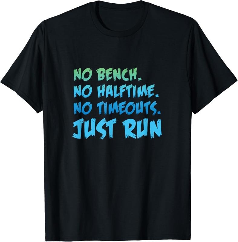 100% Cotton Funny XC Cross Country Running Gift No Bench No Halftime Short Sleeve T-Shirt Hoodie, Sweatshirt