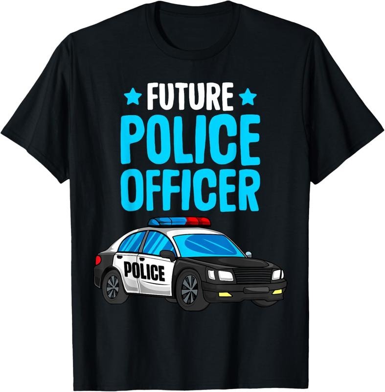 100% Cotton Future Police Officer Policeman Cop Boys T-Shirt Hoodie, Sweatshirt | HypeCrazeTee.com