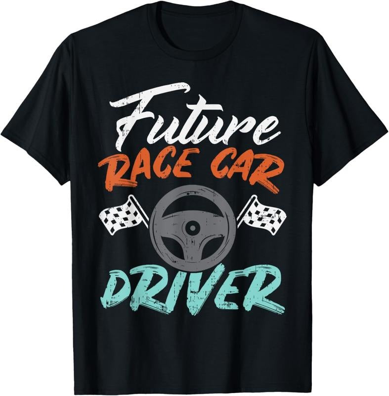 100% Cotton Future Race Car Driver Cute Racing Racer Boys Girls Gift T-Shirt Hoodie, Sweatshirt | HypeCrazeTee.com