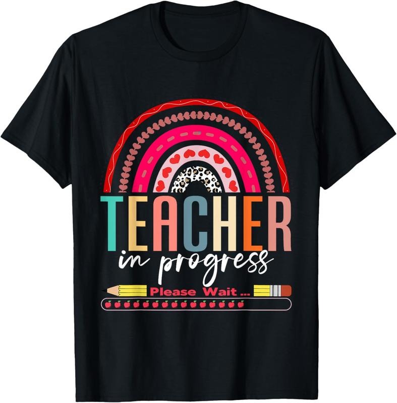 100% Cotton Future Teacher Cool Teacher In Progress Please Wait T-Shirt Hoodie, Sweatshirt | HypeCrazeTee.com