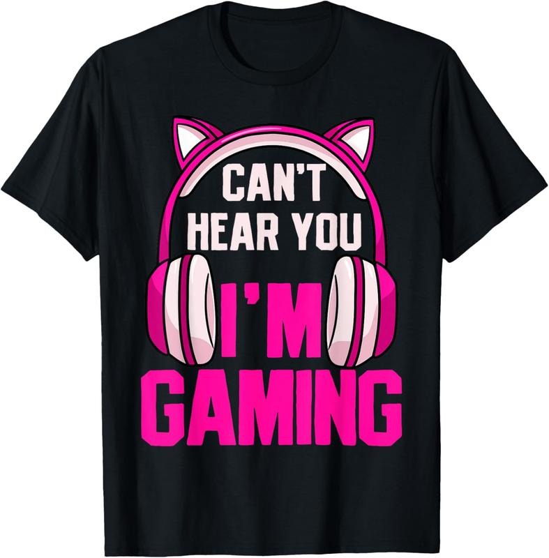 100% Cotton Gamer Girl Gaming I Can't Hear You I'm Gaming Video Games T-Shirt Hoodie, Sweatshirt | HypeCrazeTee.com