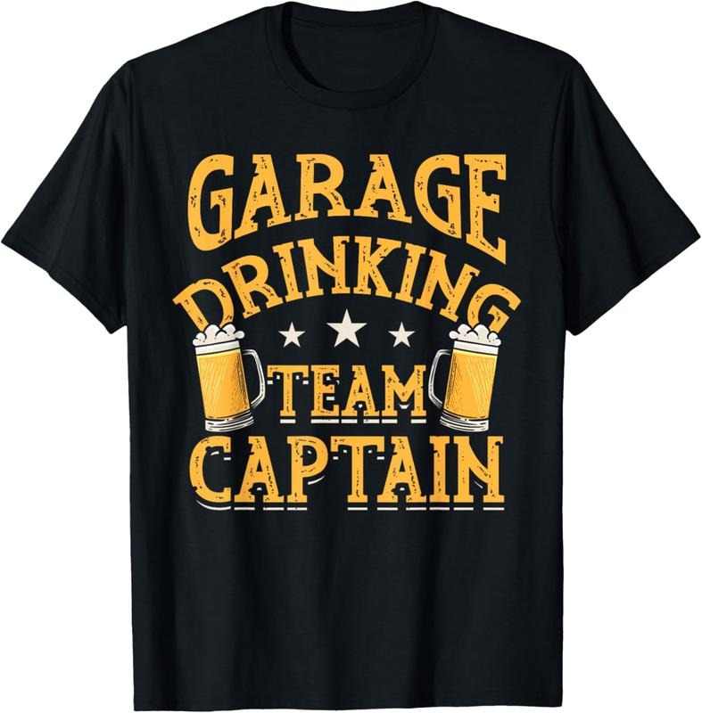 100% Cotton Garage Drinking Team Captain Beer Party Funny Drinker Gift T-Shirt Hoodie, Sweatshirt | HypeCrazeTee.com