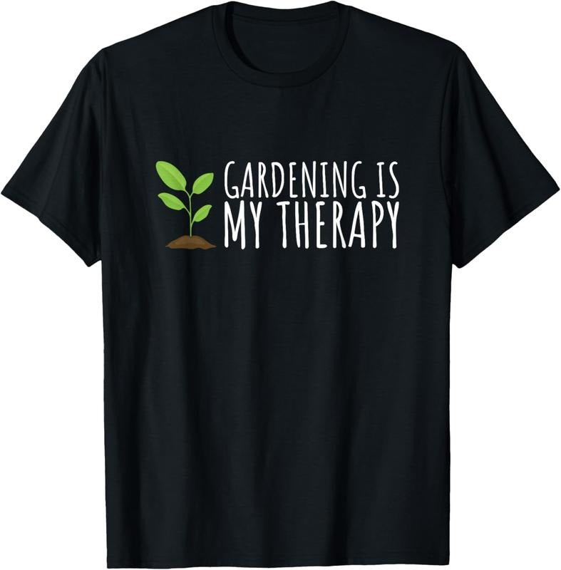 100% Cotton Gardening is my Therapy - Funny Plant and Gardening T-Shirt Hoodie, Sweatshirt | HypeCrazeTee.com