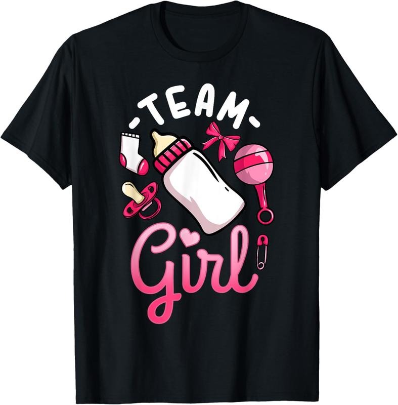 100% Cotton Gender Reveal Party Team Girl T-Shirt Hoodie, Sweatshirt | HypeCrazeTee.com