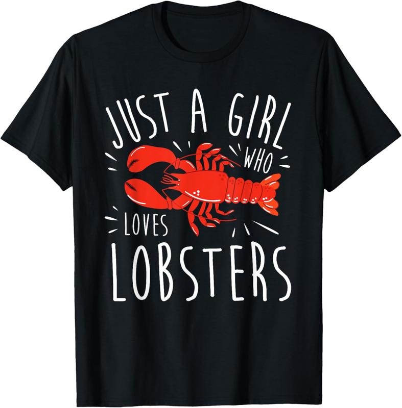 100% Cotton Girl Lobster Lover I Woman Loves Seafood T-Shirt Hoodie, Sweatshirt | HypeCrazeTee.com