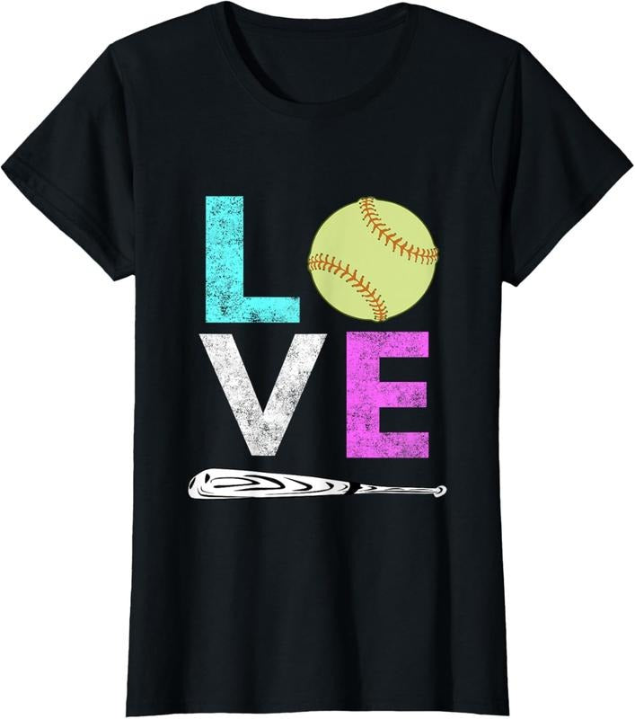 100% Cotton Girls Love Softball Best Fun Birthday Gift TShirt Hoodie, Sweatshirt | HypeCrazeTee.com