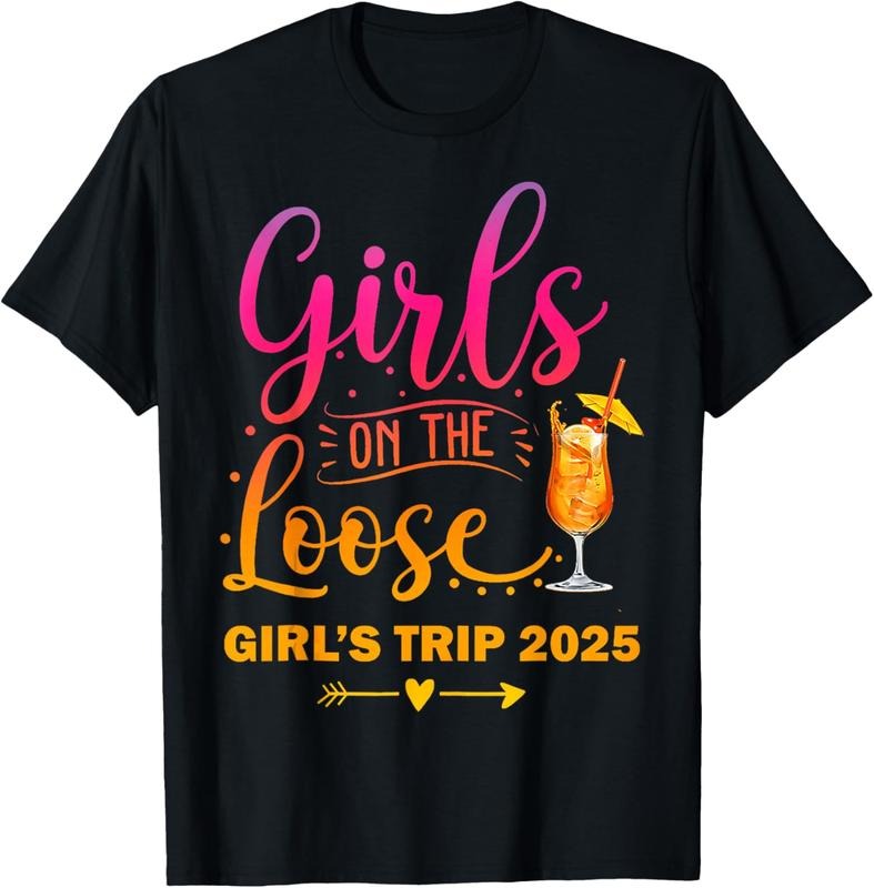 100% Cotton Girls On The Loose, Tie Dye Girls Weekend Trip 2025 T-Shirt Hoodie, Sweatshirt | HypeCrazeTee.com