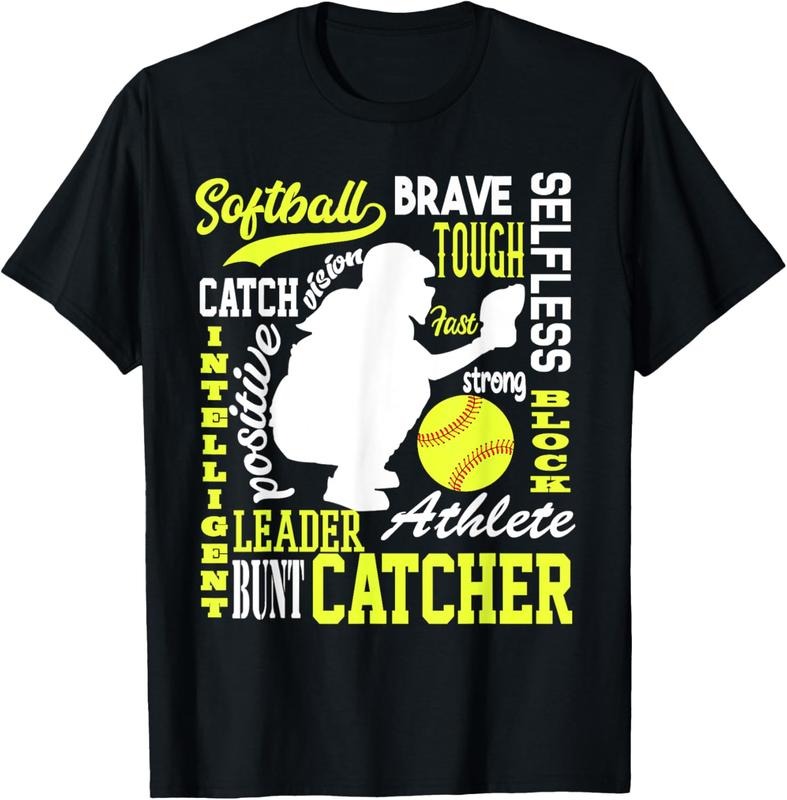 100% Cotton Girls Softball Catcher Great for Teens Traits Of A Catcher T-Shirt Hoodie, Sweatshirt | HypeCrazeTee.com