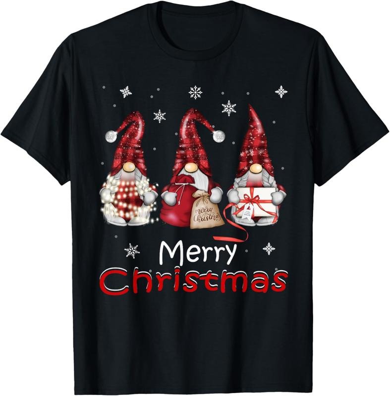 100% Cotton Gnome Family Christmas for Women Men - Buffalo Plaid T-Shirt Hoodie, Sweatshirt | HypeCrazeTee.com