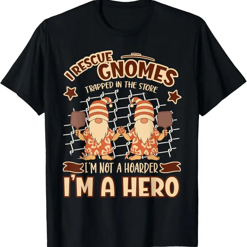 100% Cotton Gnomies Garden Gnome I Rescue Gnomes T-Shirt Hoodie, Sweatshirt | HypeCrazeTee.com
