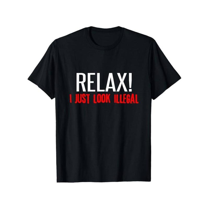 100% Cotton Golf Gift T-Shirt For Men and Women Relax I Just Look Illegal T-Shirt Sarcastic Mexican Tee, Summer men 100%...