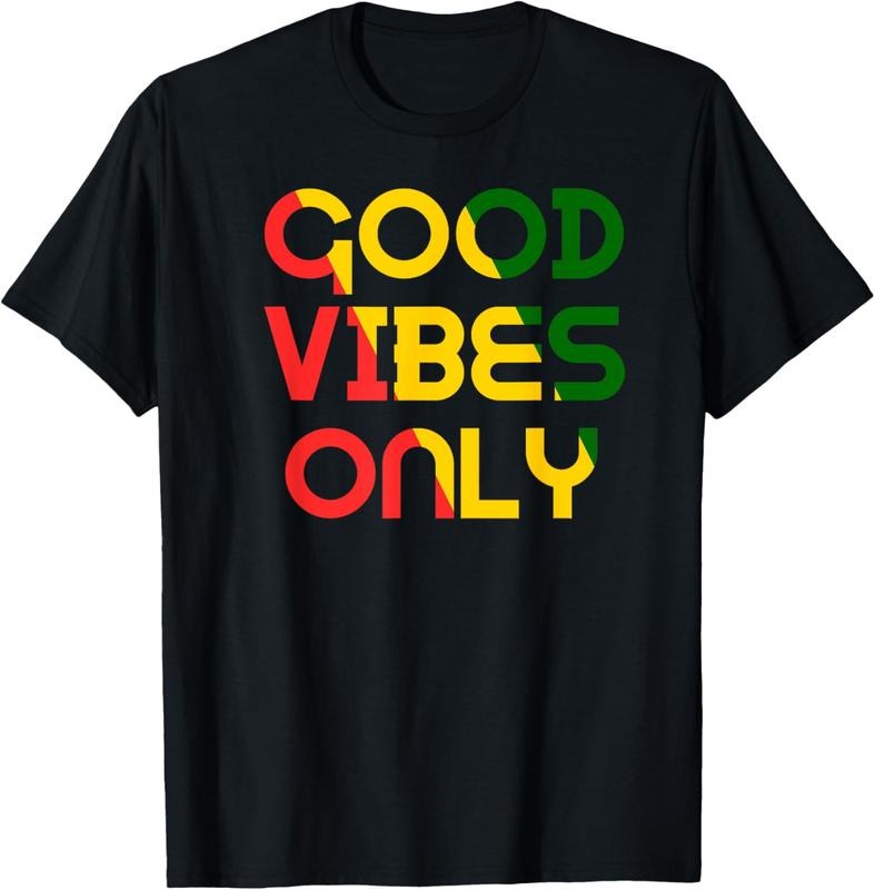 100% Cotton Good Vibes Only Rasta Reggae Roots Clothing Tee Flag T-Shirt Hoodie, Sweatshirt | HypeCrazeTee.com