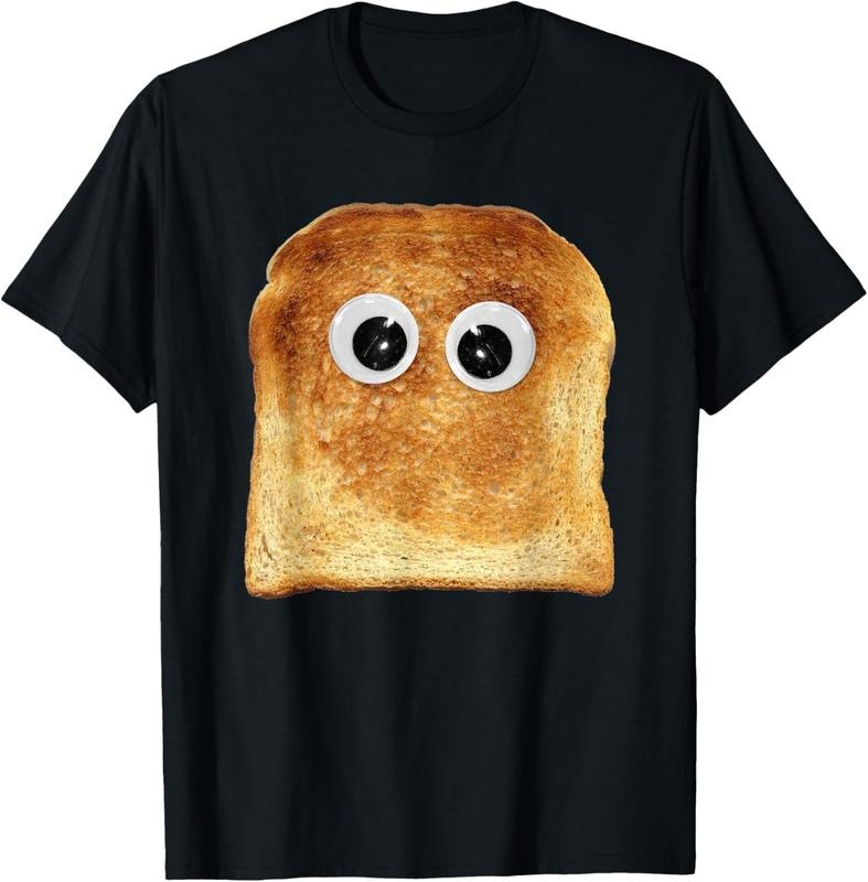 100% Cotton Googly Eye Toast Bread Eater Vegetarian Costume Funny Silly T-Shirt Hoodie, Sweatshirt | HypeCrazeTee.com