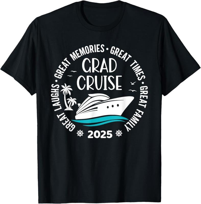 100% Cotton Graduation Cruise Trip Class Of 2025 Senior Summer Vacation T-Shirt Hoodie, Sweatshirt | HypeCrazeTee.com